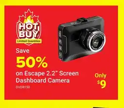 Visions Electronics Escape 2.2 Screen Dashboard Camera offer