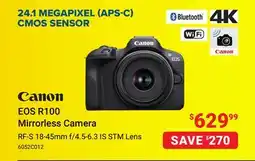 Visions Electronics Canon EOS R100 Mirrorless Camera offer