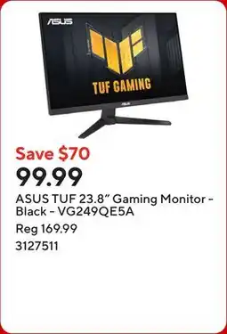 Staples ASUS TUF 23.8 Gaming Monitor - Black - VG249QE5A offer