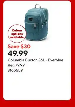 Staples Columbia Buxton 26L - Everblue offer
