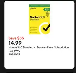 Staples Norton 360 Standard - 1 Device - 1 Year Subscription offer