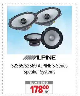 2001 Audio Video S2S65/S2S69 ALPINE S-Series Speaker Systems offer