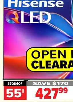 2001 Audio Video Hisense 55 QLED offer