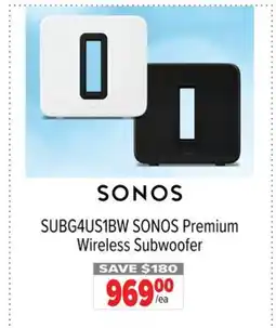 2001 Audio Video SONOS Premium Wireless Subwoofer offer
