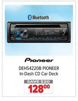 2001 Audio Video DEHS4220B PIONEER In-Dash CD Car Deck offer