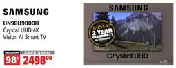 2001 Audio Video Crystal UHD 4K Vision AI Smart TV offer