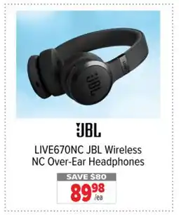 2001 Audio Video LIVE670NC JBL Wireless NC Over-Ear Headphones offer