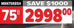 2001 Audio Video MRN75R85H SAMSUNG 75 4K VISION AI SMART TV offer