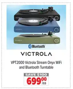 2001 Audio Video VPT2000 Victrola Stream Onyx WiFi and Bluetooth Turntable offer