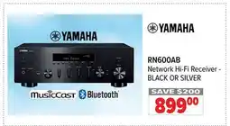 2001 Audio Video YAMAHA RN600AB Network Hi-Fi Receiver - BLACK OR SILVER offer