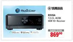 2001 Audio Video RXV6A YAMAHA 7.2-Ch. 4K/8K HDR 10+ Receiver offer