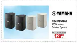 2001 Audio Video NSAW294BW YAMAHA 100W Indoor/Outdoor Speaker offer