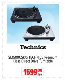 2001 Audio Video SL1500CSK/S TECHNICS Premium Class Direct Drive Turntable offer