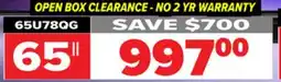 2001 Audio Video 65U78QG HISENSE 65 Mini-LED Pro TV offer