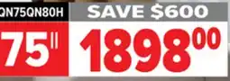 2001 Audio Video SAMSUNG 75 VISION AI SMART TV offer