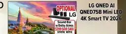 2001 Audio Video LG QNED AI QNED75B Mini LED 4K Smart TV 2026 offer