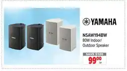 2001 Audio Video NSAW194BW YAMAHA 80W Indoor/Outdoor Speaker offer