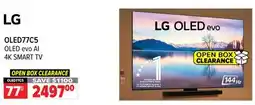 2001 Audio Video LG OLED77C5 OLED evo AI 4K SMART TV offer