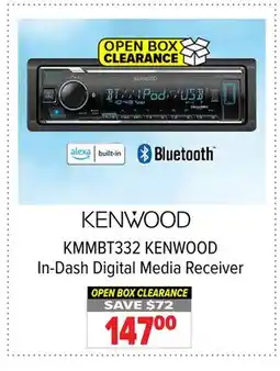 2001 Audio Video KMMBT332 KENWOOD In-Dash Digital Media Receiver offer