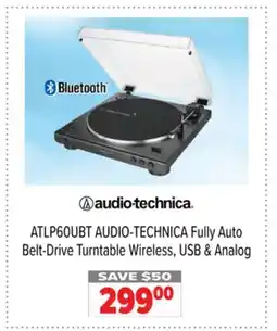 2001 Audio Video ATLP60UBT AUDIO-TECHNICA Fully Auto Belt-Drive Turntable Wireless, USB & Analog offer