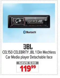 2001 Audio Video CEL150 CELEBRITY JBL 1 Din Mechless Car Media player Detachable face offer