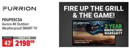 2001 Audio Video FDUP55CSA Aurora 4K Outdoor Weatherproof SMART TV offer