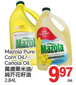 T&T Supermarket MAZOLA PURE CORN OIL/ CANOLA OIL offer