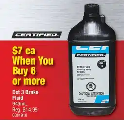 PartSource Certified Dot 3 Brake Fluid offer