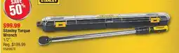 PartSource Stanley Torque Wrench offer