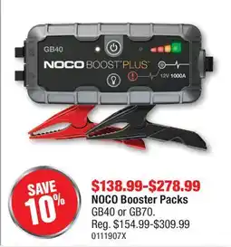PartSource NOCO Booster Packs offer