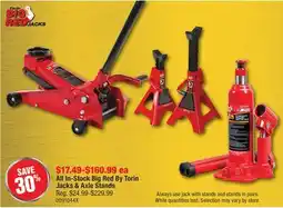 PartSource The Big Red by Torin Jacks & Axle Stands offer