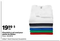 Michaels Chandails à col rond pour adulte de Gildan offer