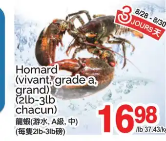 T&T Supermarket HOMARD offer