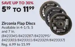 Princess Auto Pro Point zirconia flap discs offer