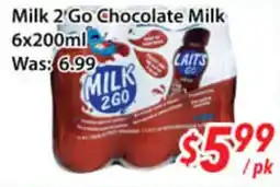 Ample Food Market Milk 2 Go Chocolate Milk offer