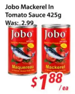 Ample Food Market Jobo mackerel in tomato sauce offer