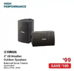 Visions Electronics Yamaha 4" All Weather Outdoor Speakers offer