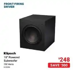 Visions Electronics Klipsch 10" Powered Subwoofer offer