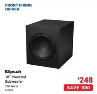 Klipsch 10" Powered Subwoofer