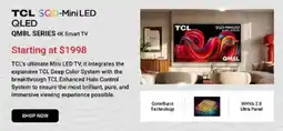 Visions Electronics Tcl sqd-mini led qled qm8l series 4k smart tv offer