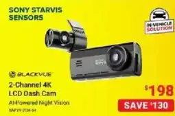 Visions Electronics Blackvue 2-Channel 4K LCD Dash Cam offer