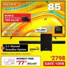 Visions Electronics Sony Bravia 85" 4K Smart TV offer