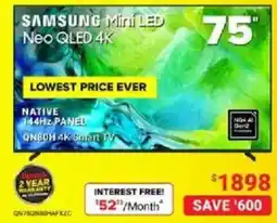 Visions Electronics Samsung mini led neo qled 4k offer