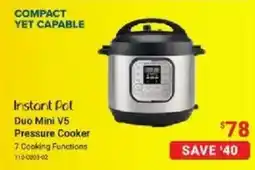 Visions Electronics Instant Pot Duo Mini V5 Pressure Cooker offer