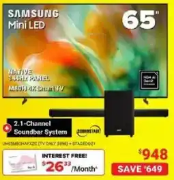 Visions Electronics Samsung 65" Mini LED 4K Smart TV offer
