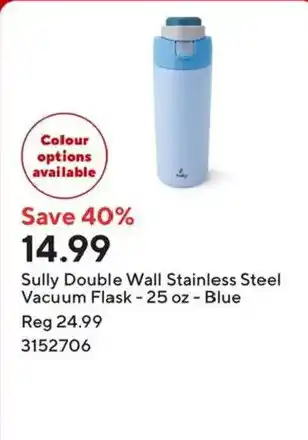 Sully double wall stainless steel vacuum flask