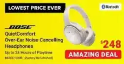 Visions Electronics Bose QuietComfort Over-Ear Noise Cancelling Headphones offer