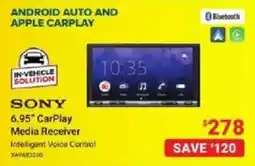 Visions Electronics Sony 6.95" CarPlay Media Receiver offer