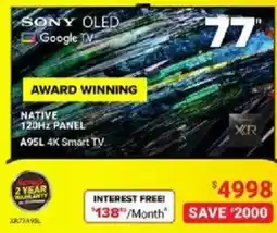 Visions Electronics Sony OLED Google TV offer