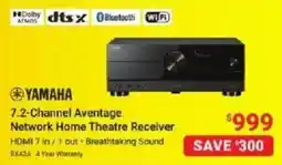 Visions Electronics Yamaha 7.2-Channel Aventage Network Home Theatre Receiver offer